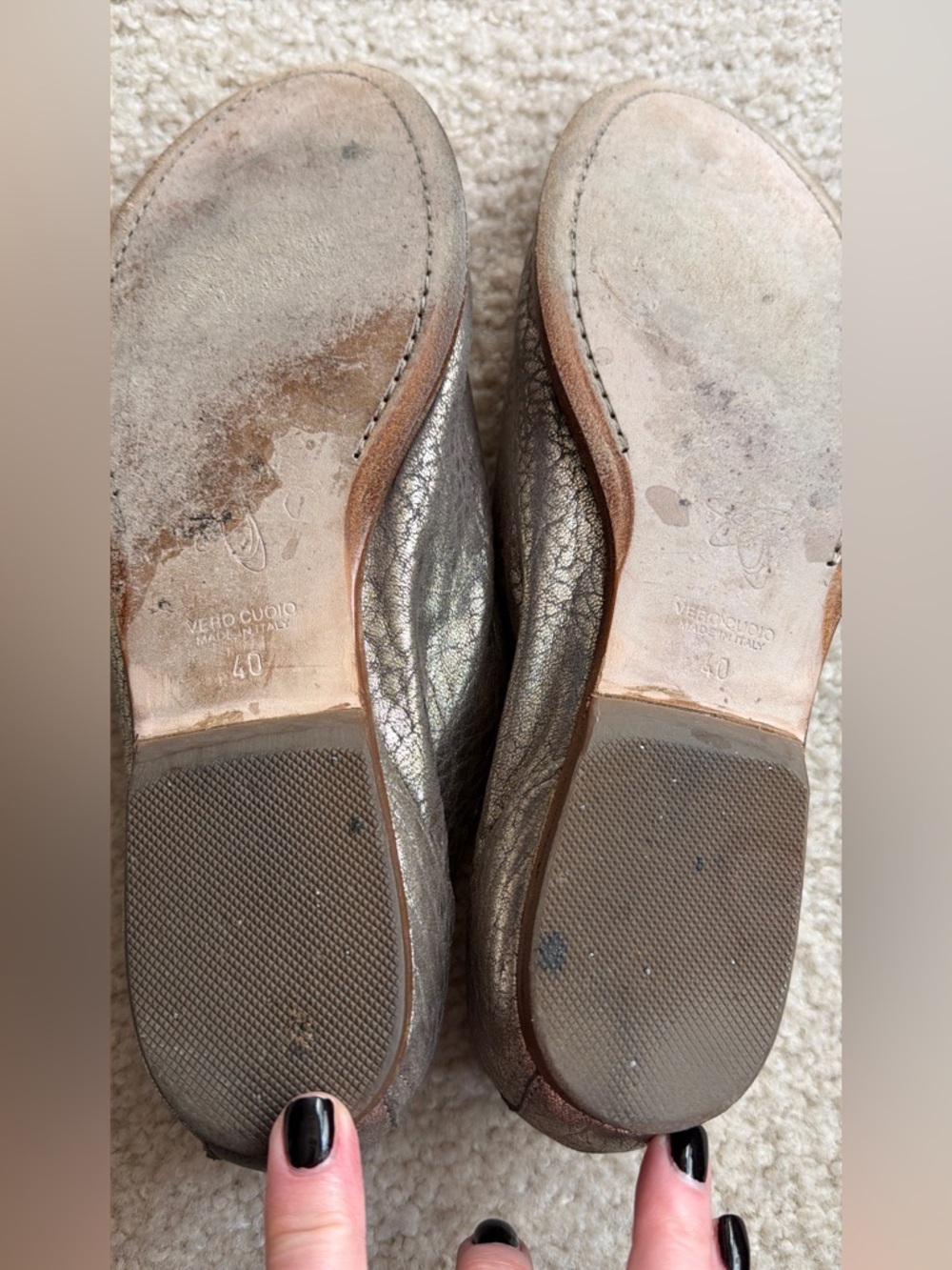 Zero + Maria Cornejo Gold Flats View 5